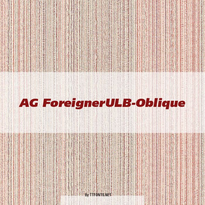 AG ForeignerULB-Oblique example
